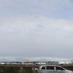 新横浜公園にかかる虹